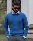 Zopfmuster Pullover für stilvolle Herren 7